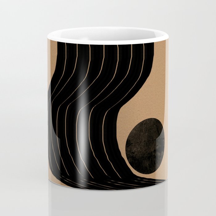 Modern Waves and Sun Coffee Mug Gallery Image 4