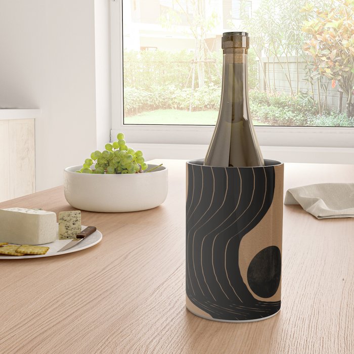 Modern Waves and Sun Wine Chiller Gallery Image 4