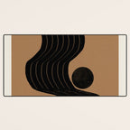 Modern Waves and Sun Desk Mat Gallery Image 3