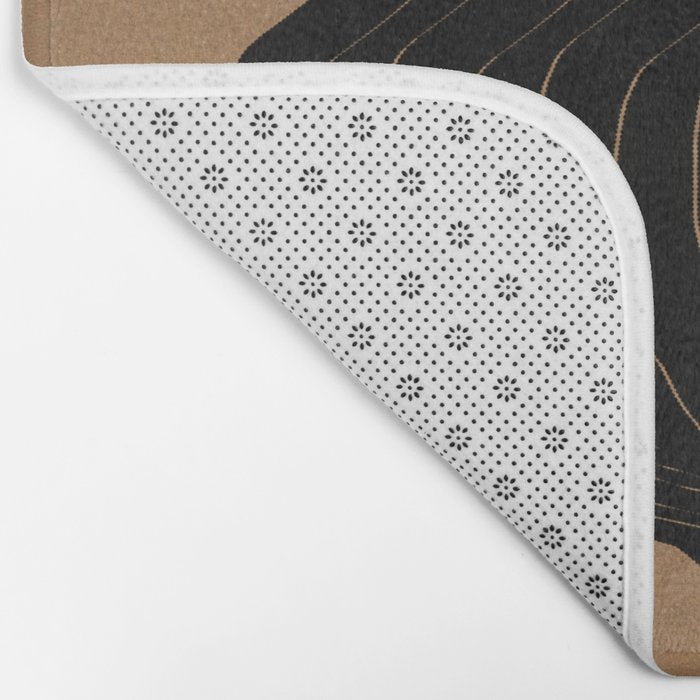 Modern Waves and Sun Bath Mat Gallery Image 2
