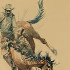 Cowboy on a Bucking Horse 3 by Edward Borein Coffee Mug Gallery Image 2
