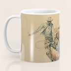 Cowboy on a Bucking Horse 3 by Edward Borein Coffee Mug Gallery Image 3