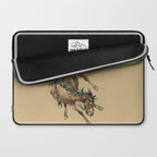 Cowboy on a Bucking Horse 3 by Edward Borein Laptop Sleeve Gallery Image 2