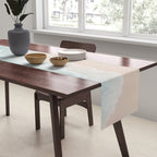 Couple on the Pastel Shore - Aerial Coastal Print Table Runner Gallery Image 2