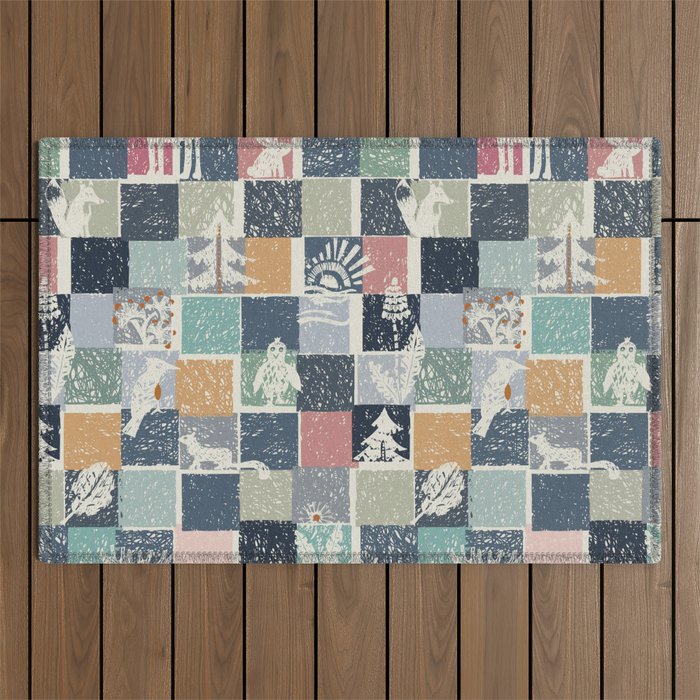 Black Forest Kids Check Outdoor Rug Gallery Image 1