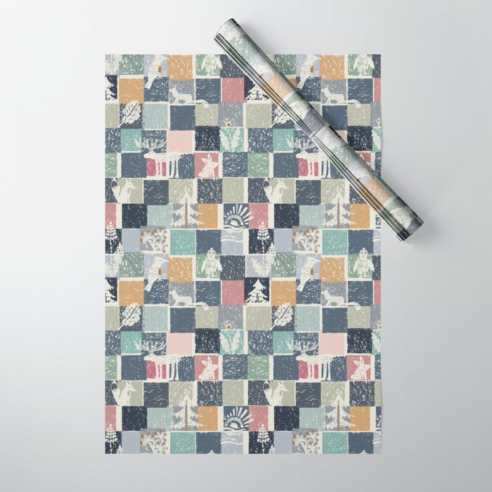 Black Forest Kids Check Wrapping Paper Gallery Image 1