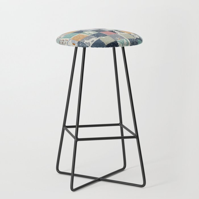 Black Forest Kids Check Stool Gallery Image 1