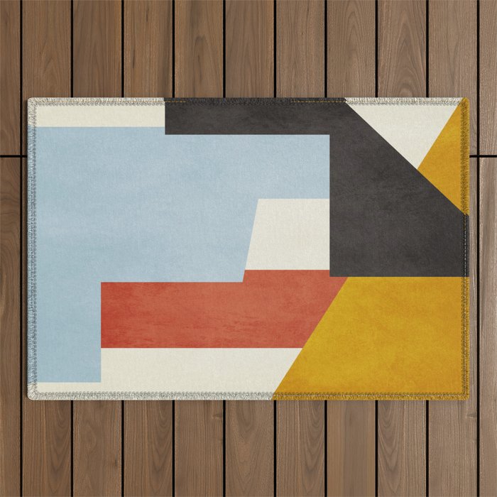 geometric abstract 36 Outdoor Rug Gallery Image 1