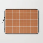Grid (Terracotta) Laptop Sleeve Gallery Image 1