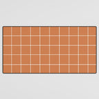Grid (Terracotta) Desk Mat Gallery Image 3