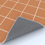 Grid (Terracotta) Rug Gallery Image 4