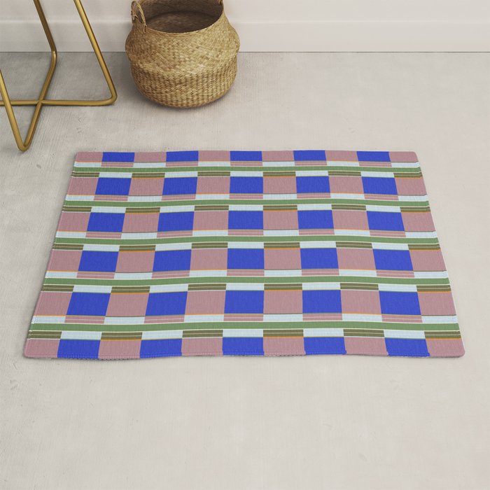 Multicolor Blocks Rug Gallery Image 1