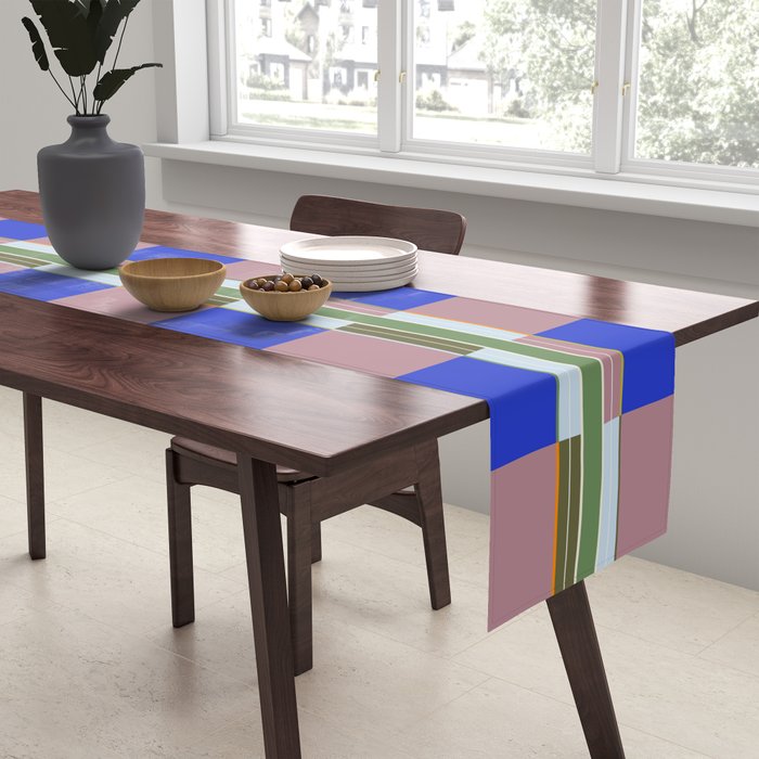 Multicolor Blocks Table Runner Gallery Image 2