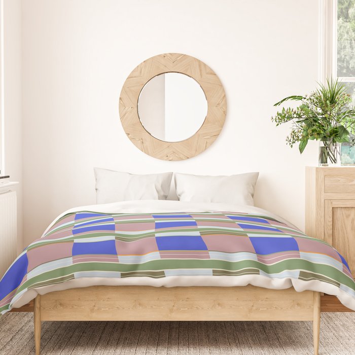 Multicolor Blocks Duvet Cover Gallery Image 3