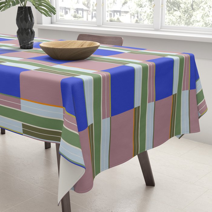 Multicolor Blocks Tablecloth Gallery Image 3