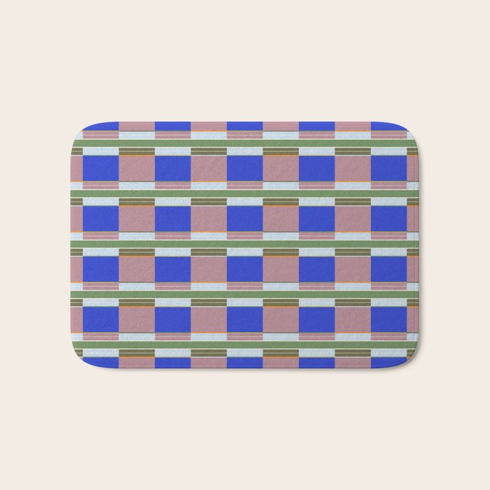 Multicolor Blocks Bath Mat Gallery Image 1