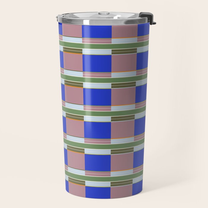 Multicolor Blocks Travel Mug Gallery Image 2