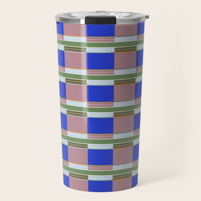 Multicolor Blocks Travel Mug Gallery Image 1