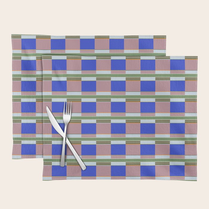 Multicolor Blocks Placemat Gallery Image 1