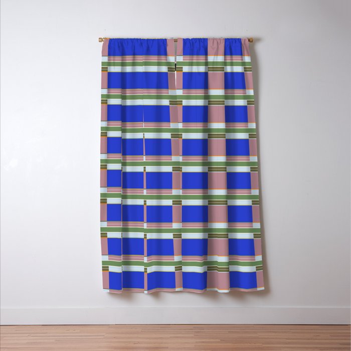 Multicolor Blocks Window Curtain Gallery Image 3