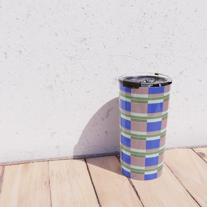 Multicolor Blocks Travel Mug Gallery Image 4