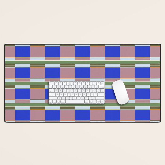 Multicolor Blocks Desk Mat Gallery Image 1