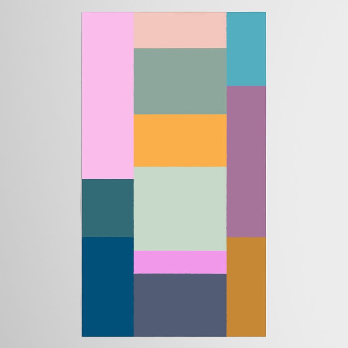 Playful Colorful Shapes 21  Tablecloth Gallery Image 2
