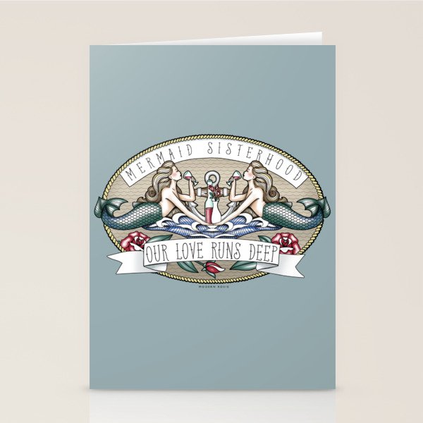 Tipsy Mermaids - Our Love Runs Deep Stationery Card Gallery Image 2