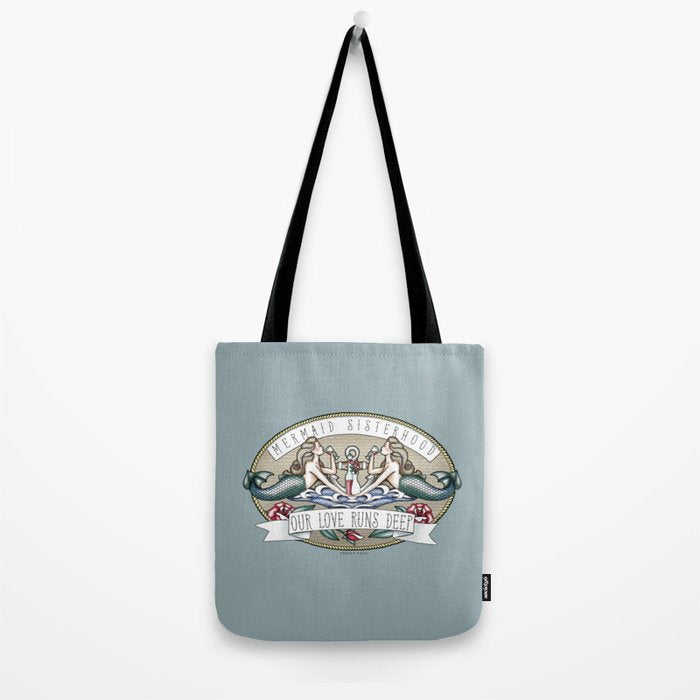 Tipsy Mermaids - Our Love Runs Deep Tote Bag Gallery Image 2