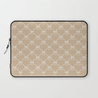 Bows & Ribbons Pattern XLV Neutral Beige Laptop Sleeve Gallery Image 1
