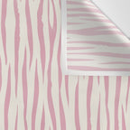 Tiger Stripes In Pink and Cream Wall Tapestry Gallery Image 3