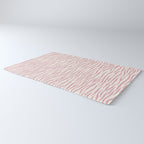 Tiger Stripes In Pink and Cream Rug Gallery Image 3