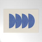 Half Circle 3 - Blue Welcome Mat Gallery Image 1