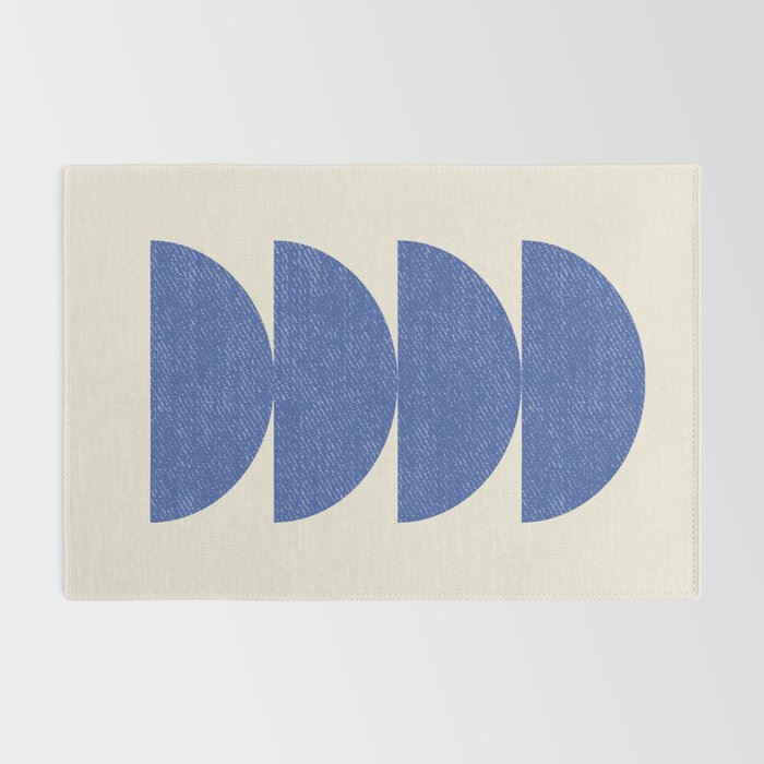 Half Circle 3 - Blue Rug Gallery Image 2