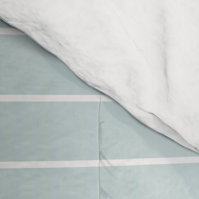 Ombre Arch XVII Natural Teal Gradient Modern Geometric Lines Comforter Gallery Image 4