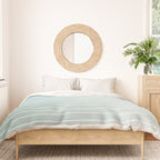 Ombre Arch XVII Natural Teal Gradient Modern Geometric Lines Duvet Cover Gallery Image 3