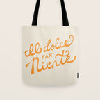 Il dolce far niente (The sweetness of doing nothing) - Orange Tote Bag Gallery Image 1