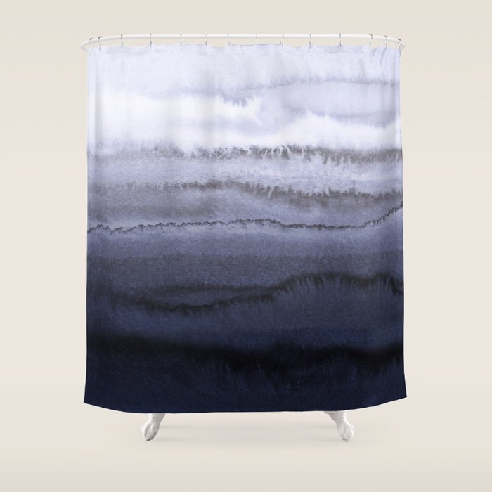 WITHIN THE TIDES BLUE Shower Curtain Gallery Image 1
