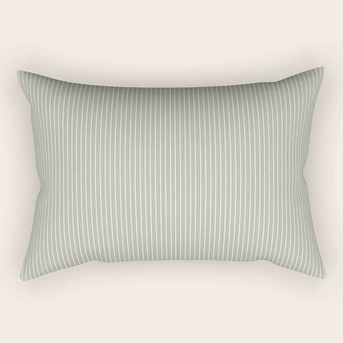Lines #6 (Sage Green) Rectangular Pillow Gallery Image 1