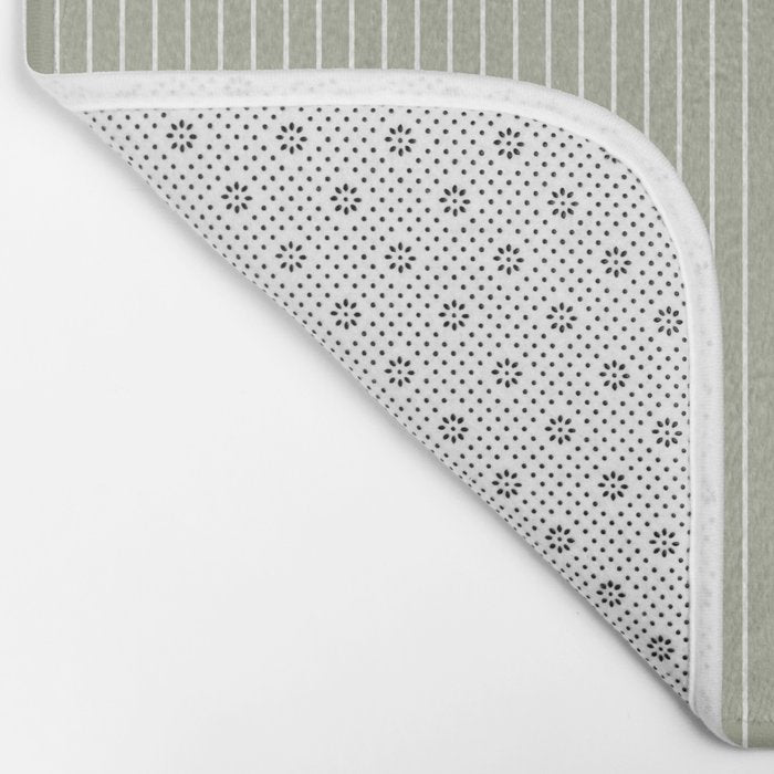 Lines #6 (Sage Green) Bath Mat Gallery Image 2