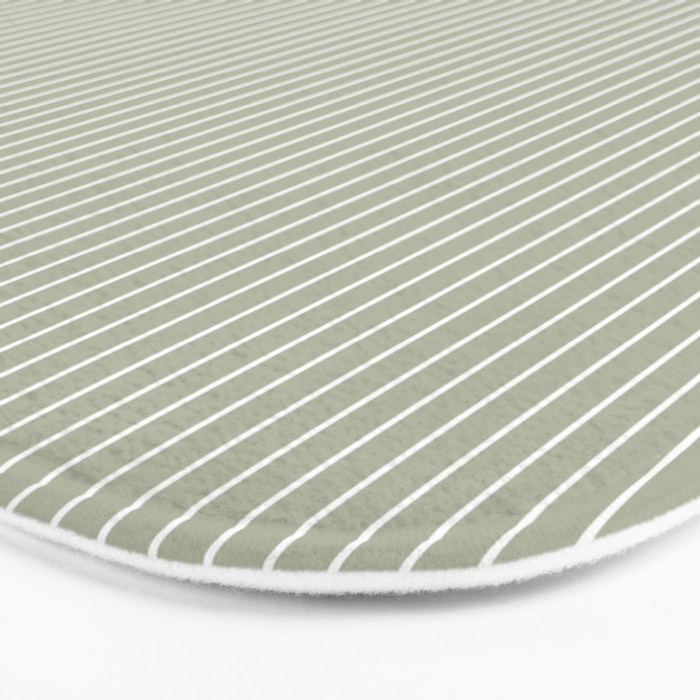 Lines #6 (Sage Green) Bath Mat Gallery Image 3