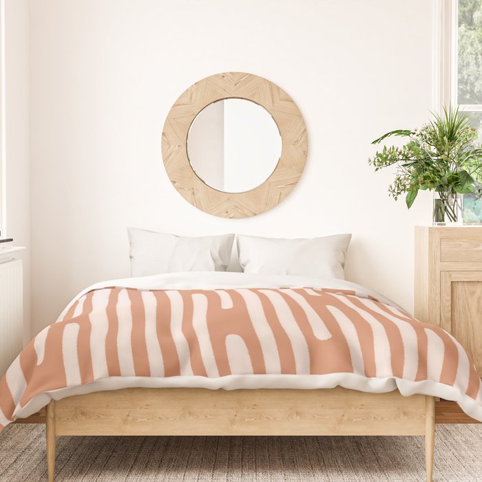 Drip Drop | Terra Cotta Duvet Cover Gallery Image 3