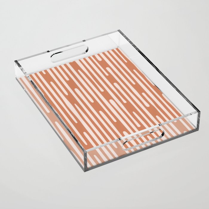 Drip Drop | Terra Cotta Acrylic Tray Gallery Image 1