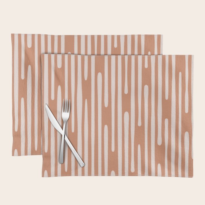 Drip Drop | Terra Cotta Placemat Gallery Image 1