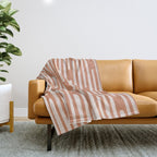 Drip Drop | Terra Cotta Throw Blanket Gallery Image 1