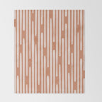 Drip Drop | Terra Cotta Throw Blanket Gallery Image 2