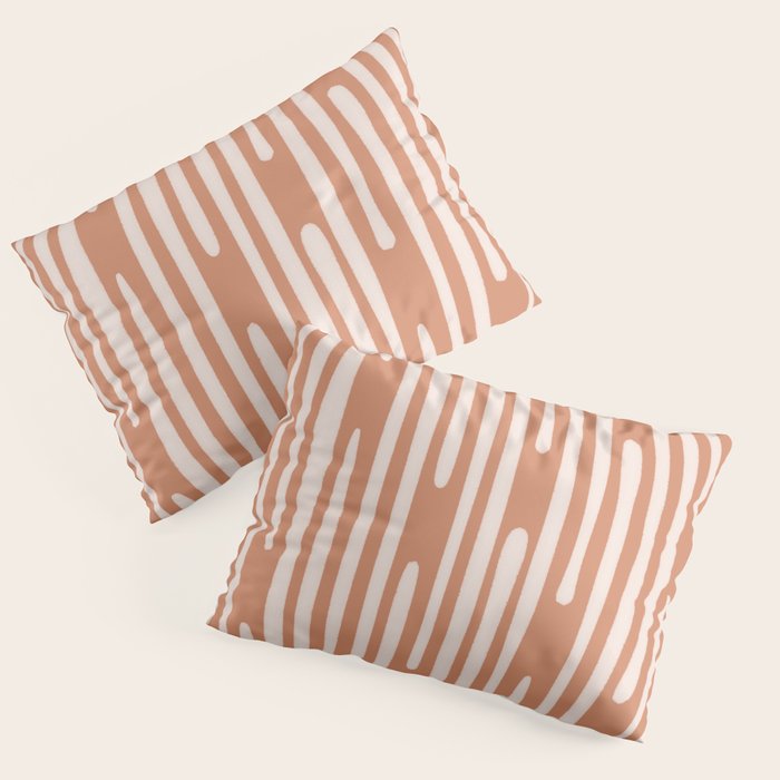 Drip Drop | Terra Cotta Pillow Sham Gallery Image 3