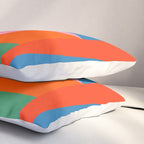 Geometric abstraction in colorful shapes   Pillow Sham Gallery Image 3