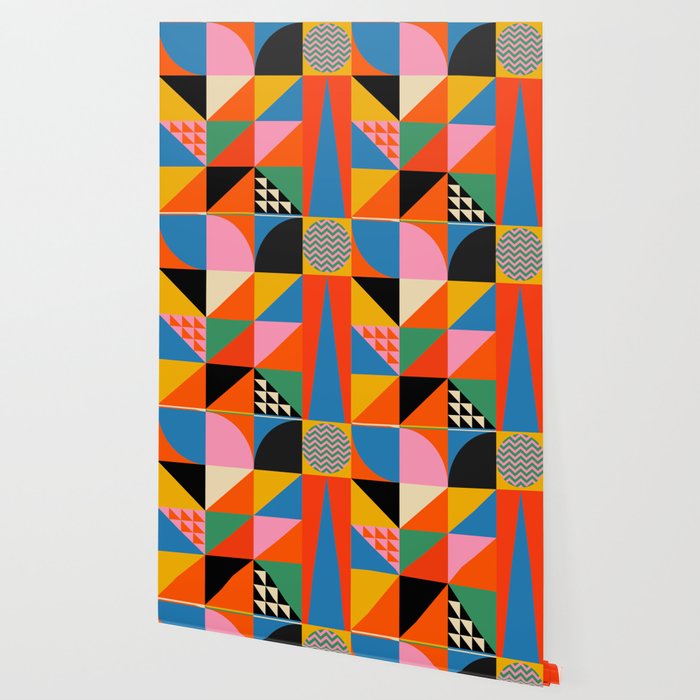 Geometric abstraction in colorful shapes   Wallpaper Gallery Image 2