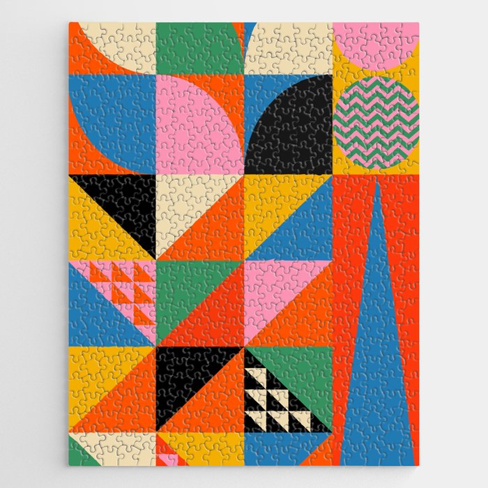 Geometric abstraction in colorful shapes   Jigsaw Puzzle Gallery Image 1